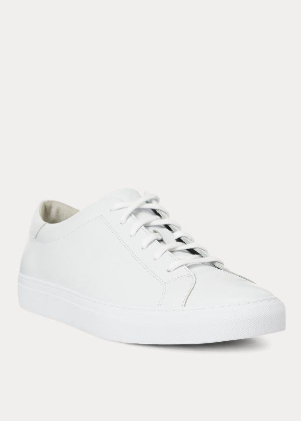 Zapatillas Polo Ralph Lauren Hombre Blancos - Jermain Leather - GOKQZ2061